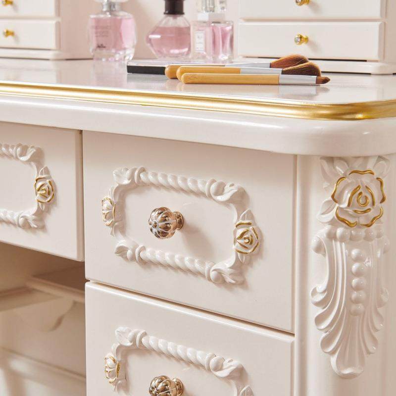 欧式梳妆台主卧室桌化妆网红实木公高档CXG次收主风纳柜,淘宝优惠券,粉丝福利购,淘宝优惠卷