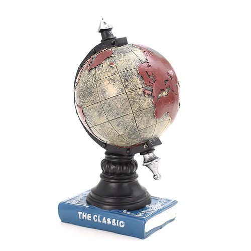欧式复古存钱罐地球仪工艺品摆设创意家居卧室酒柜房间装饰品摆件 - 图3