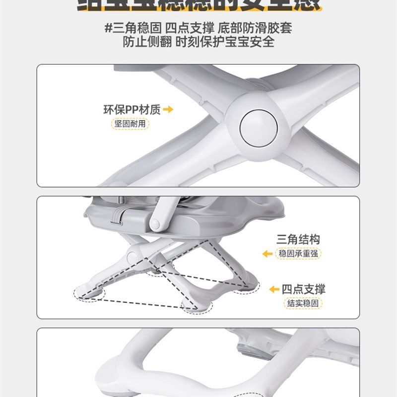 宝宝餐椅便携式可折叠婴儿吃饭学坐椅1-3岁外出多功能儿童餐桌椅,淘宝优惠券,粉丝福利购,淘宝优惠卷