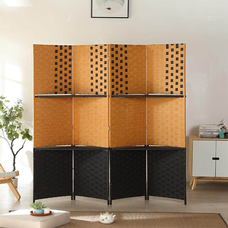 竹编屏风客厅办公室办公桌移动折叠隔断屏风卫生间隔断新中式屏风,淘宝优惠券,粉丝福利购,淘宝优惠卷