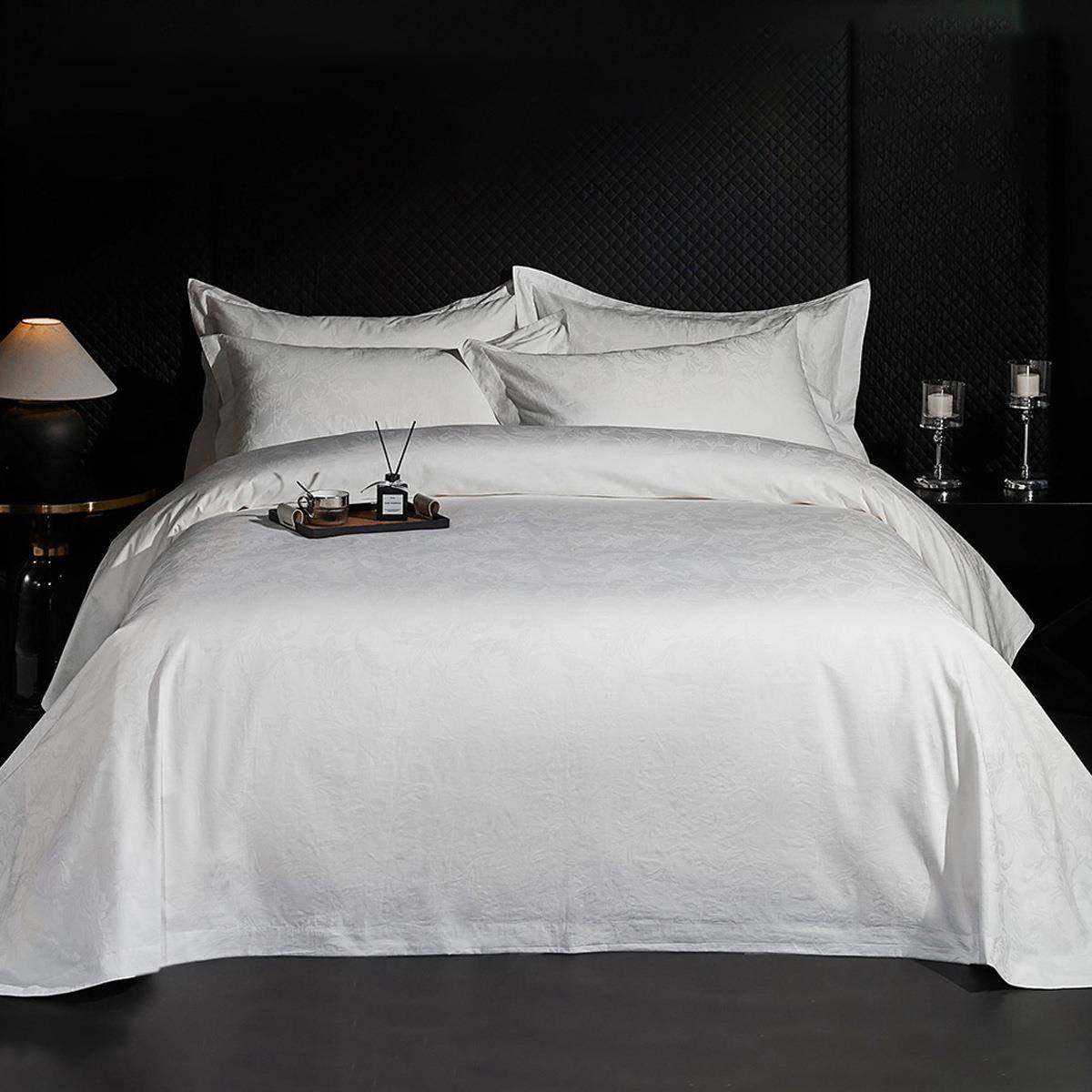 宾馆上酒店床用品四件套全加厚棉纯床棉白色单被套高端轻奢HNK民,淘宝优惠券,粉丝福利购,淘宝优惠卷