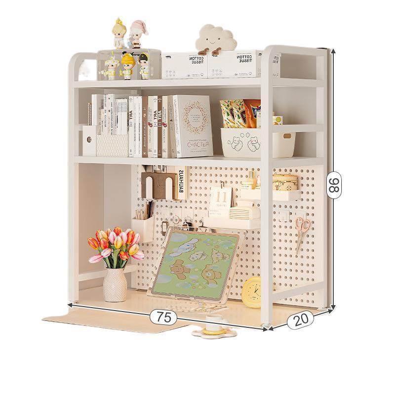 Desktop storage rack desk computer book 985 rack desk book storage hole plate decorative rack electric desk two-layer workstation exhibition