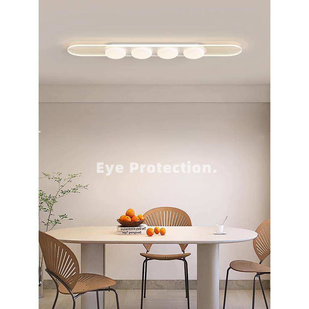 厅吸顶339灯2025新款简餐现代奶约油风长条温护眼亚克力饭桌吧台,淘宝优惠券,粉丝福利购,淘宝优惠卷