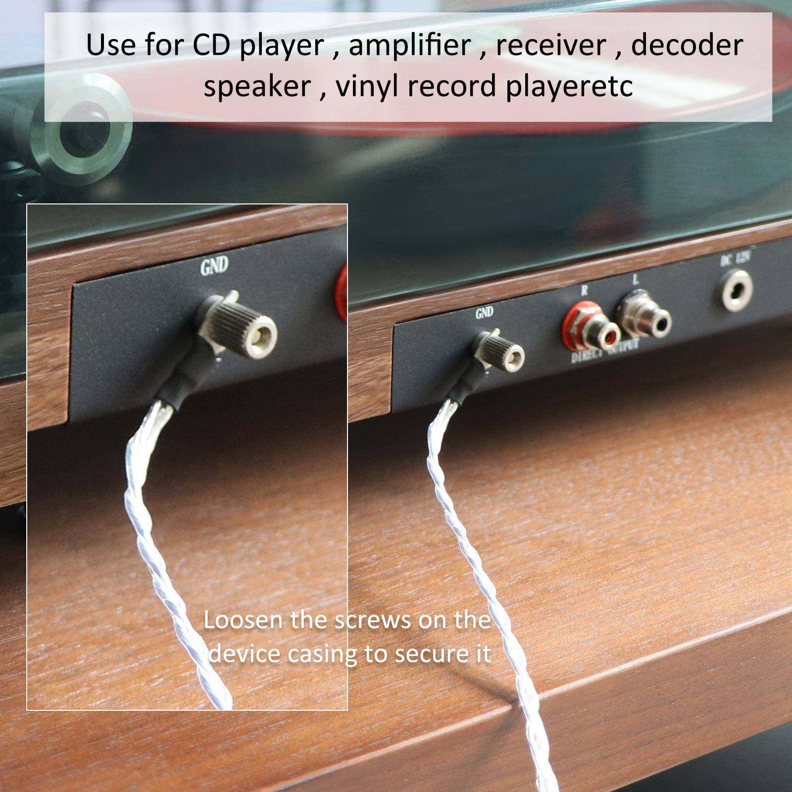 3芯镀银LP黑胶唱放接地线音响功放唱机专用信号线唱臂音频地线Y型,淘宝优惠券,粉丝福利购,淘宝优惠卷