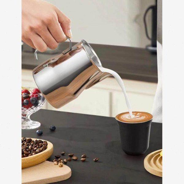 304不锈钢鹤嘴专业咖啡拉花杯打奶缸带刻度拉花壶拉花缸打奶泡杯,淘宝优惠券,粉丝福利购,淘宝优惠卷