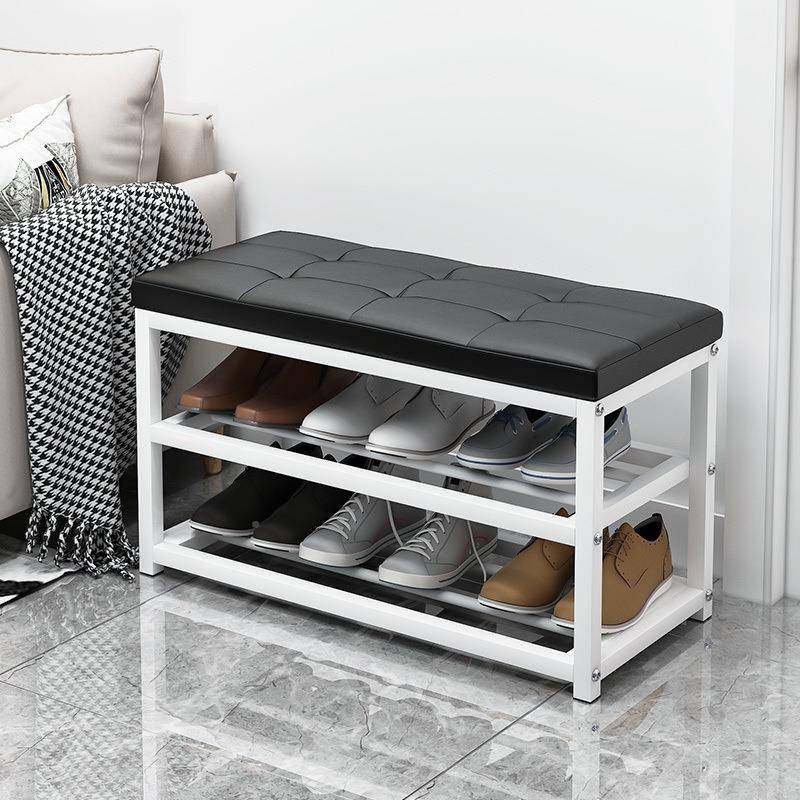 家用门口休息DQE换架简易多层储鞋物柜可鞋坐铁艺软包多功能凳穿,淘宝优惠券,粉丝福利购,淘宝优惠卷