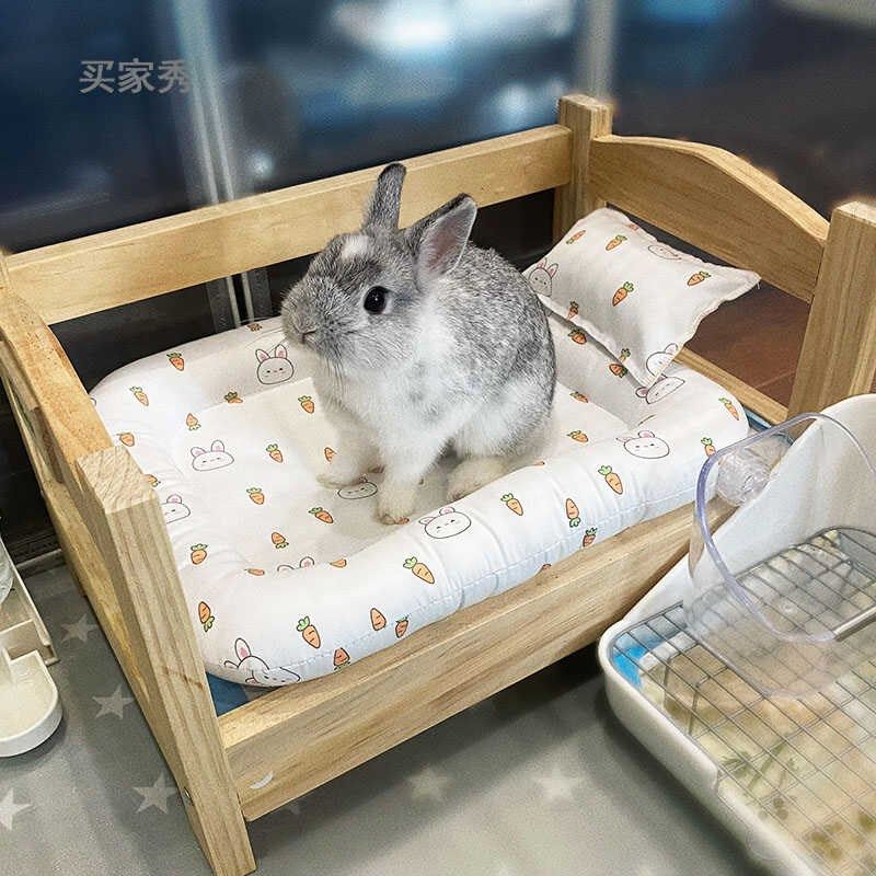 兔子趴趴垫夏季防泼水垫子小方垫兔兔冰垫夏天防水垫子侏儒兔垫子,淘宝优惠券,粉丝福利购,淘宝优惠卷