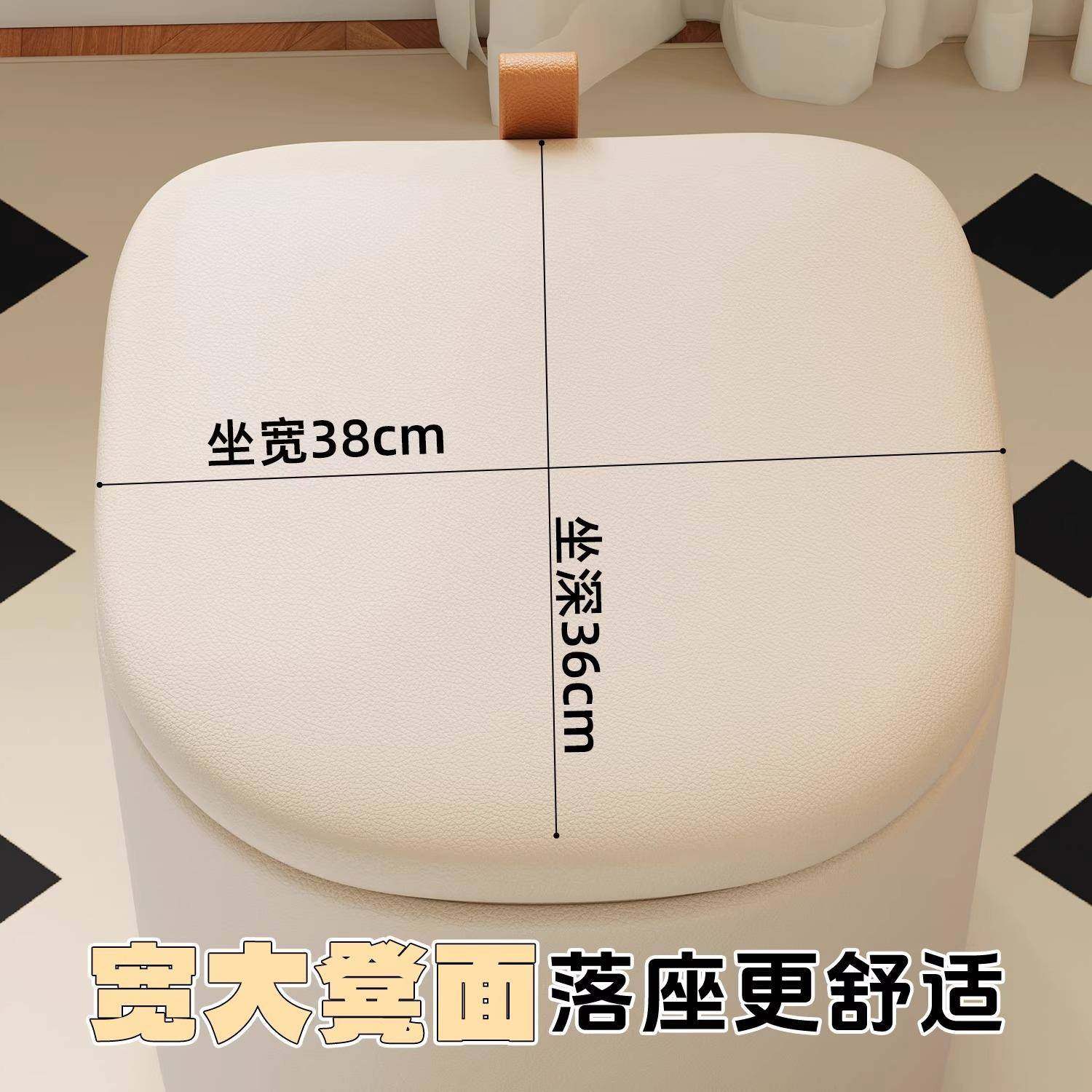 化妆凳可储物梳妆台凳子女生卧室奶油风旋转万向轮美甲椅方凳矮凳,淘宝优惠券,粉丝福利购,淘宝优惠卷