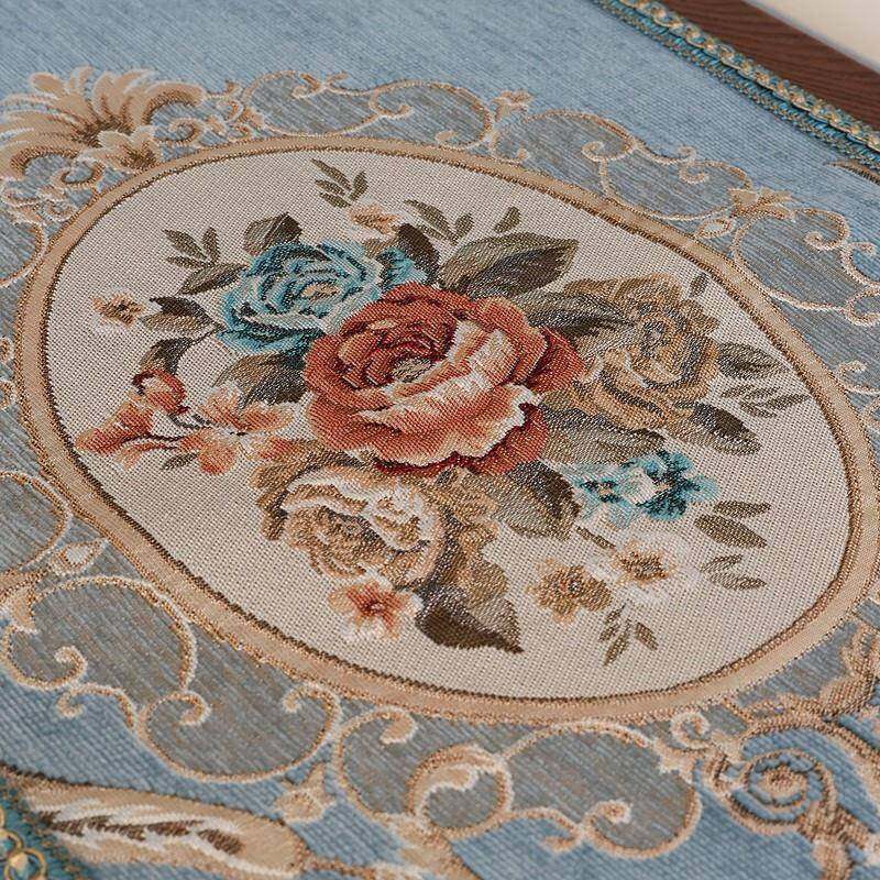 欧式桌旗轻奢高端美式布艺中间长条茶几餐桌旗布高级感五斗柜盖布,淘宝优惠券,粉丝福利购,淘宝优惠卷