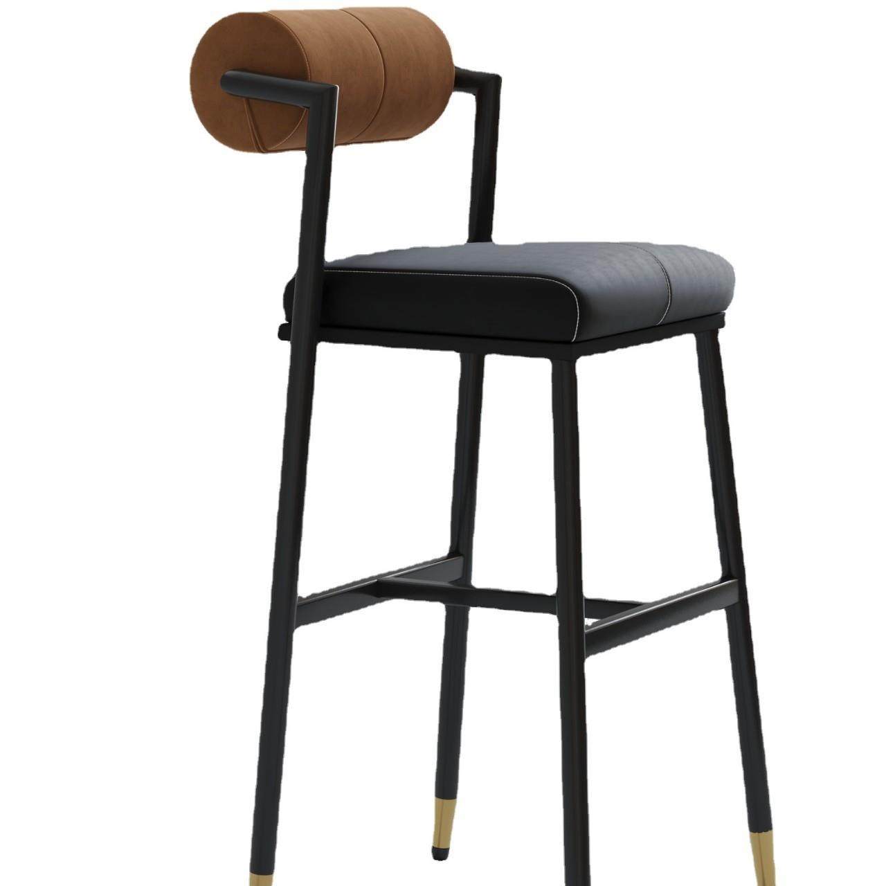 铁艺软包靠背高脚吧台椅子酒吧ktv前台复古简约吧台沙发椅,淘宝优惠券,粉丝福利购,淘宝优惠卷