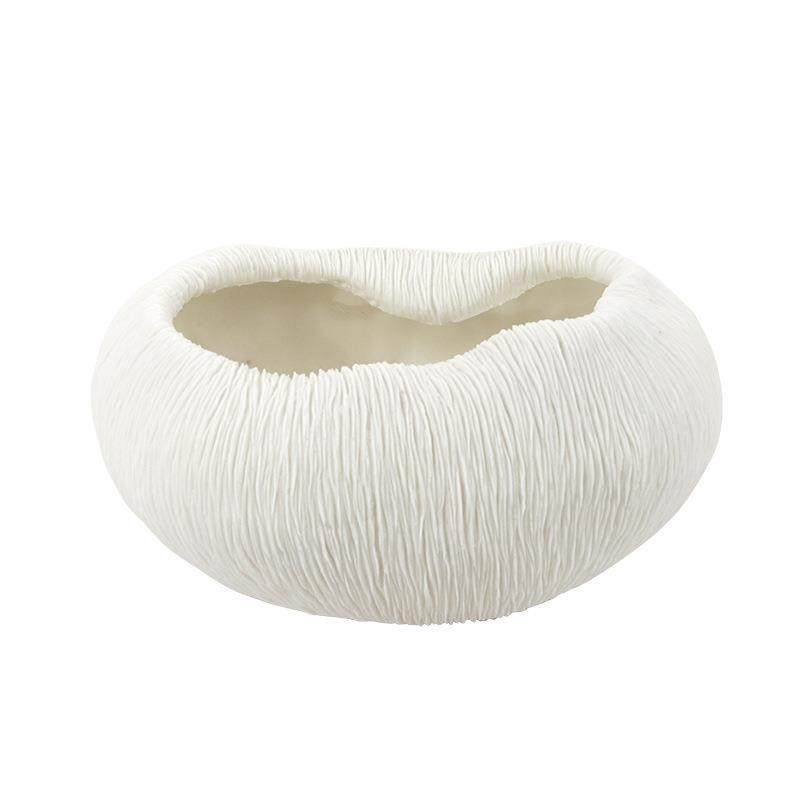 现代简约黑白几何珊瑚形花盆样板房客厅卧室花器饰品摆件,淘宝优惠券,粉丝福利购,淘宝优惠卷