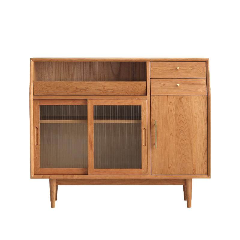 餐边柜简约后现代茶柜北欧茶水柜实木橱柜简易碗柜储物柜直销,淘宝优惠券,粉丝福利购,淘宝优惠卷