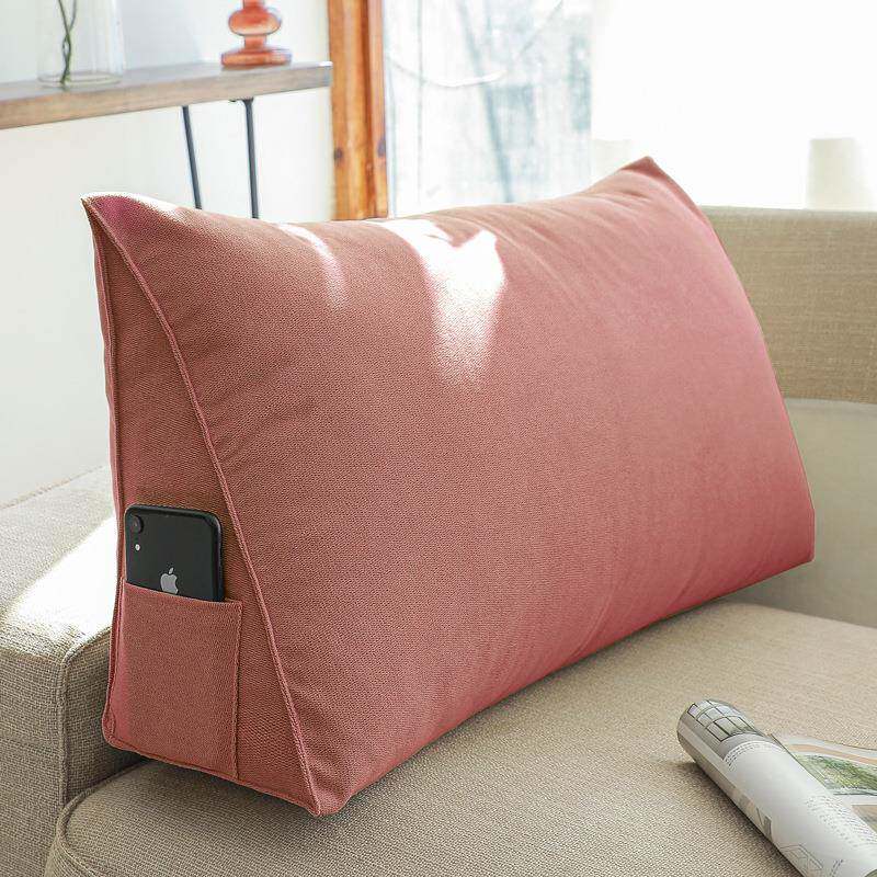 Hair pillow, large XVO backrest, living room sofa cushion, triangle rectangular backrest cushion, long sand strip pillow, bay window