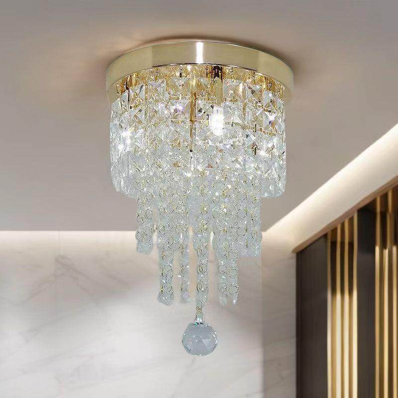 2025新款后现代水晶灯大气欧式圆形客厅灯饰门厅过道吸顶灯卧室灯,淘宝优惠券,粉丝福利购,淘宝优惠卷