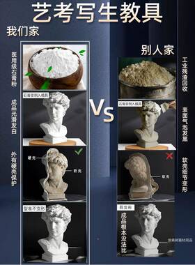 石膏像摆大卫石膏像件石膏像美术教具维纳斯小卫海盗欧塑美装品饰