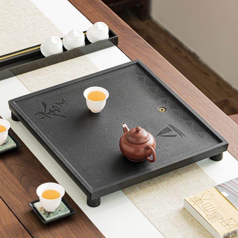乌金瓷石茶盘整块家用办公室桌面茶几泡茶台单层简约可嵌入茶车,淘宝优惠券,粉丝福利购,淘宝优惠卷