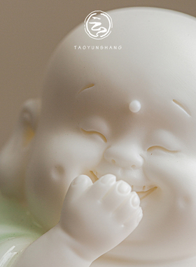 创意陶瓷弥勒佛摆件笑佛大肚佛家居饰品可爱喜庆桌面工艺品送礼