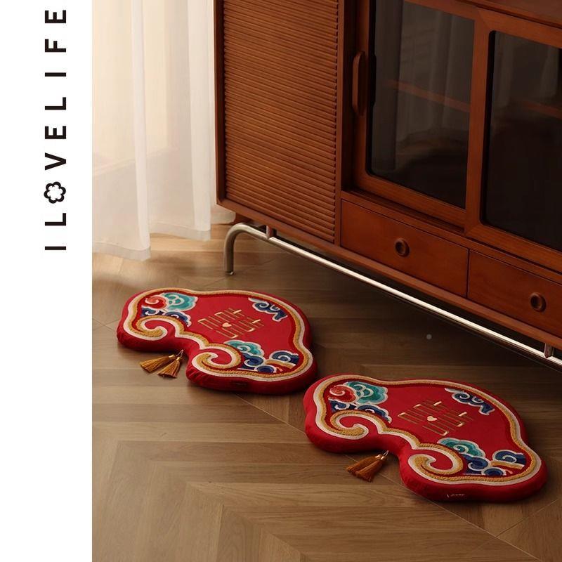 跪垫结婚一对敬茶喜跪垫红厂家直供改新娘坐垫口敬酒色婚礼婚庆用 - 图2