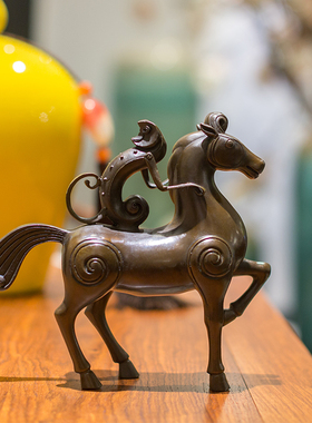 马上封侯摆件铜猴子骑马金榜题名客厅办公室工艺品送领导高档礼品