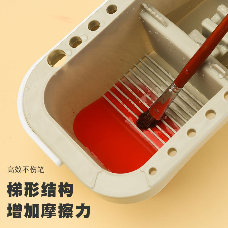 卫庄多功能洗笔桶水桶带刷笔调色盘便携油画洗笔筒水彩水粉丙烯画,淘宝优惠券,粉丝福利购,淘宝优惠卷