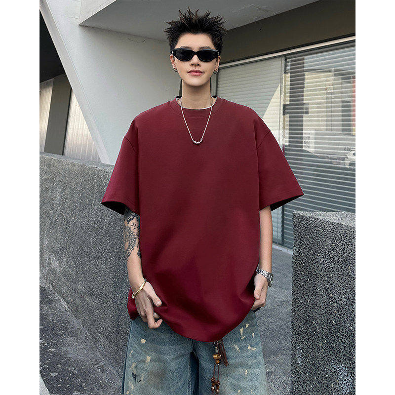 【金币23】加厚纯棉百搭纯色短袖