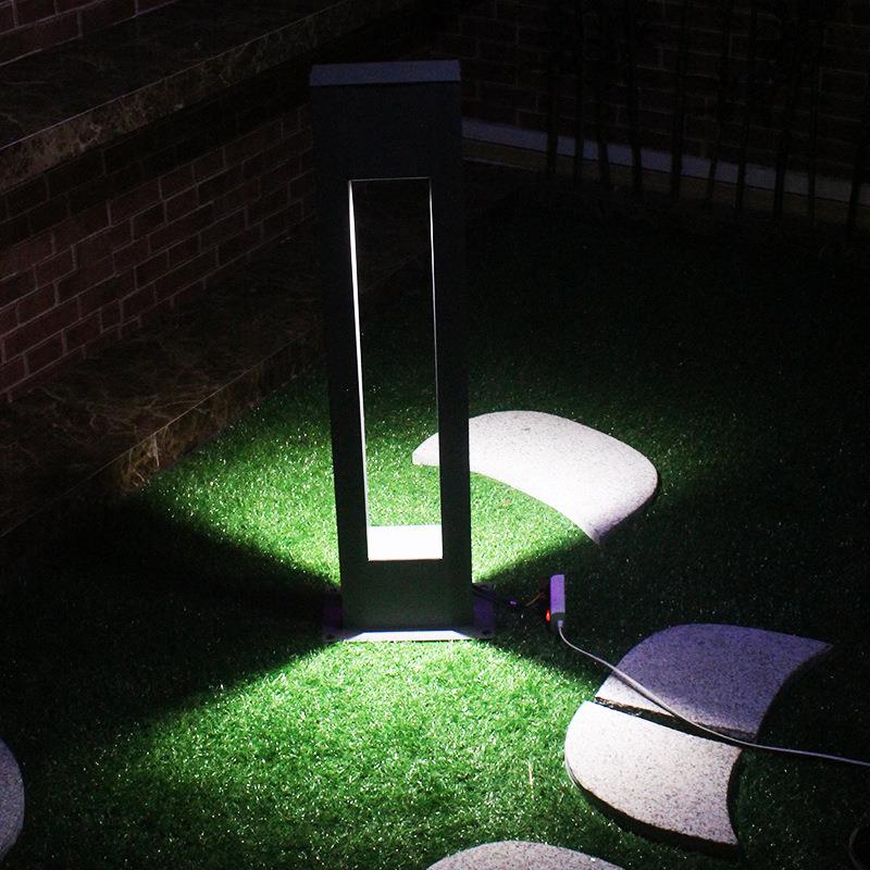 太阳能草坪灯欧式户外led铝型材草地灯方形庭院装饰庭院灯 - 图2