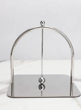 现软不锈钢板纸巾代架镇纸器摆件样房111书房客厅玄关桌面家居装