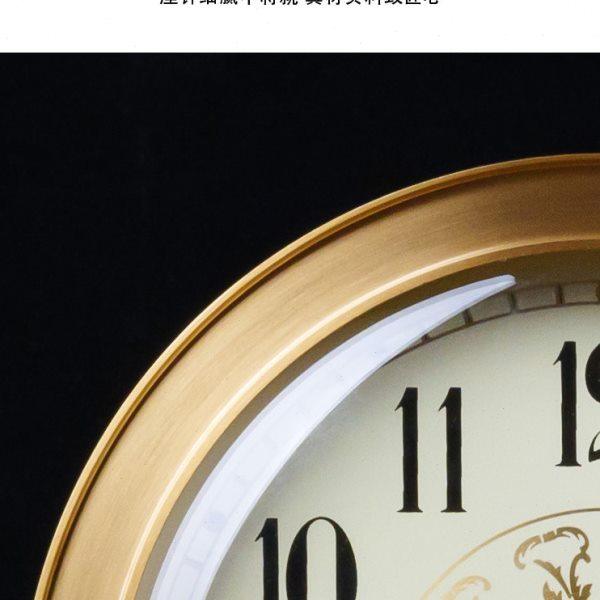 铜钟座钟家用客厅台式钟表高端时尚黄铜静音时钟纯铜现代简约台钟,淘宝优惠券,粉丝福利购,淘宝优惠卷