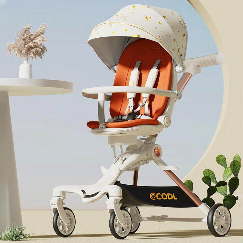 婴儿车可坐可躺溜娃神器手推车轻便可折叠一键宝宝双向遛娃高景观,淘宝优惠券,粉丝福利购,淘宝优惠卷