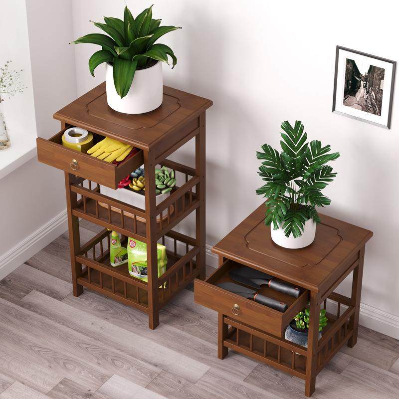 花架子客厅落地式置物装饰花盆架室内边角花几阳台盆景支架竹实木,淘宝优惠券,粉丝福利购,淘宝优惠卷