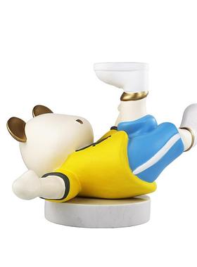 儿童房卡通样树脂件49板摆房家居雕塑设层架客餐厅摆装饰软装工艺