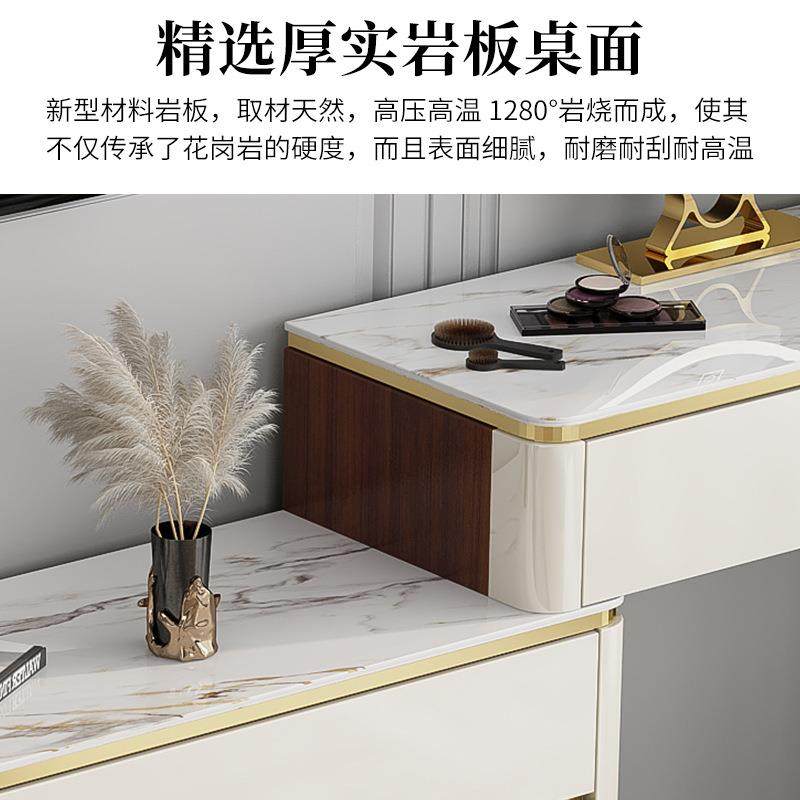 意式轻奢梳妆台多功能大容量储物可旋转伸缩化妆桌客厅电视柜一体,淘宝优惠券,粉丝福利购,淘宝优惠卷