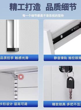 钢制文件柜加厚款办公柜铁皮柜资料柜档案柜储物柜收纳柜凭证柜子