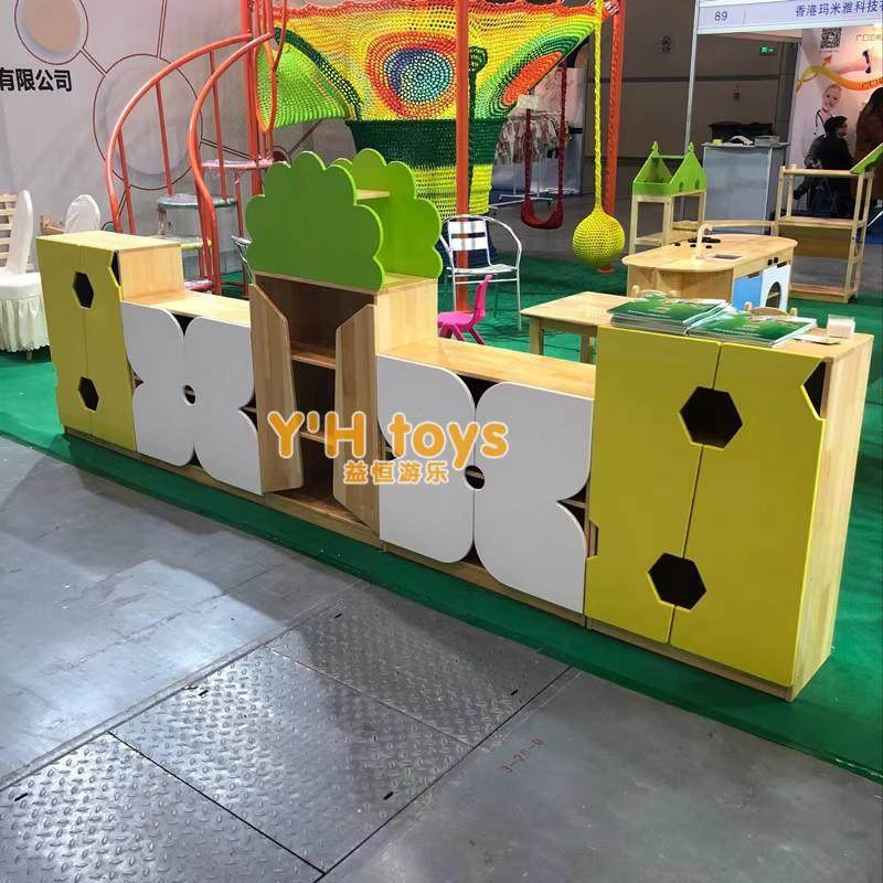 幼儿园原木玩具柜实木组合柜区角储物柜区域书架儿童收纳柜子书柜,淘宝优惠券,粉丝福利购,淘宝优惠卷