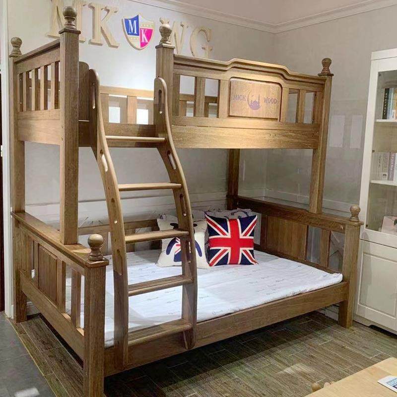 8V全实木上下床木蜡油高低床鹅掌楸两层儿童床北美子母床双层,淘宝优惠券,粉丝福利购,淘宝优惠卷