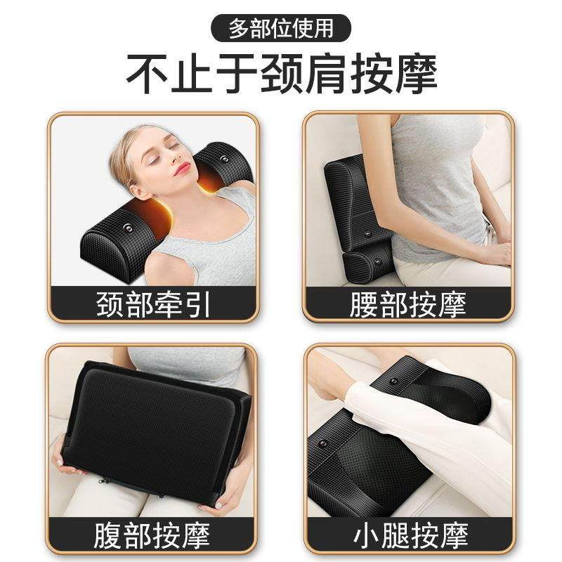 红龙康多功能按摩枕电动热敷背部腰部气囊手控智能按摩器靠垫,淘宝优惠券,粉丝福利购,淘宝优惠卷