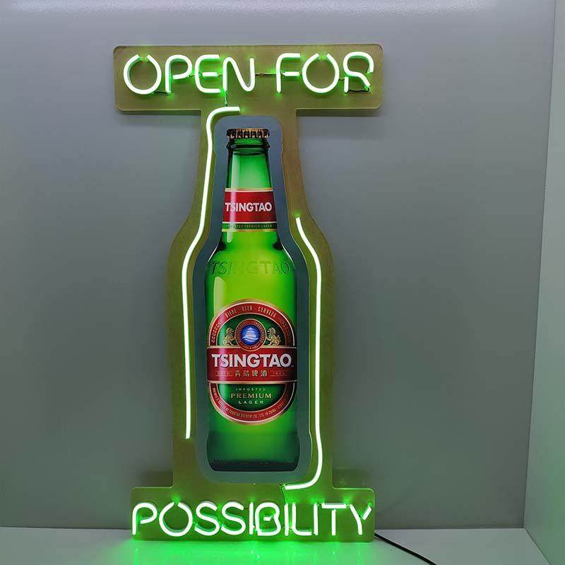 定制LED霓虹灯酒瓶水晶灯箱酒吧KTV耐用展示高亮霓虹酒瓶灯,淘宝优惠券,粉丝福利购,淘宝优惠卷