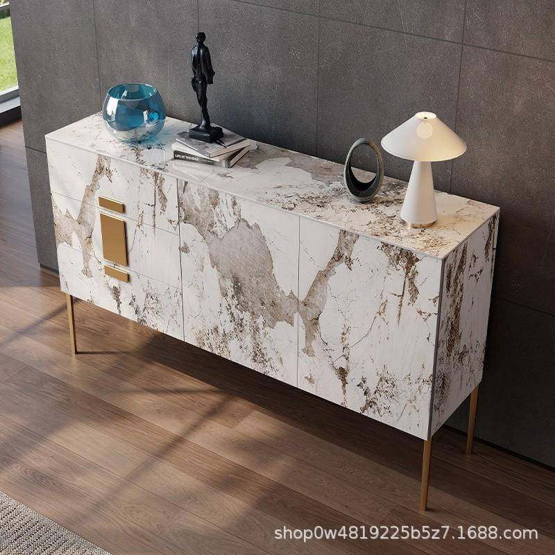 现代简约岩板玄关柜意式极简家用餐边柜轻奢置物柜子高脚储物柜子,淘宝优惠券,粉丝福利购,淘宝优惠卷