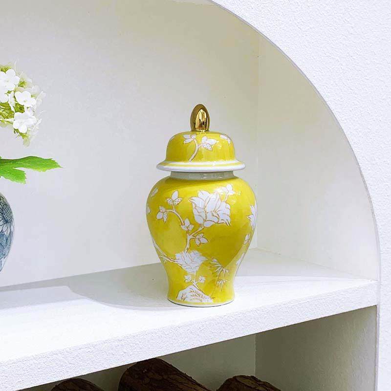 青花瓷中式复古陶瓷插花花瓶轻奢客厅餐桌装饰摆件陶罐釉下彩花瓶,淘宝优惠券,粉丝福利购,淘宝优惠卷