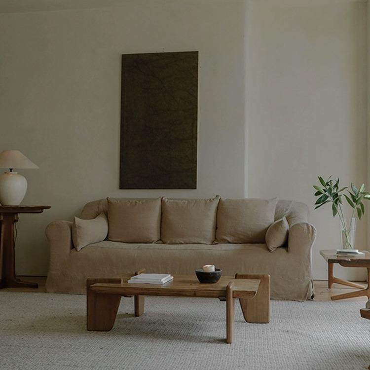 诧寂风亚麻布艺沙发客厅小户型日式多人位可拆洗沙发民宿loft公寓,淘宝优惠券,粉丝福利购,淘宝优惠卷