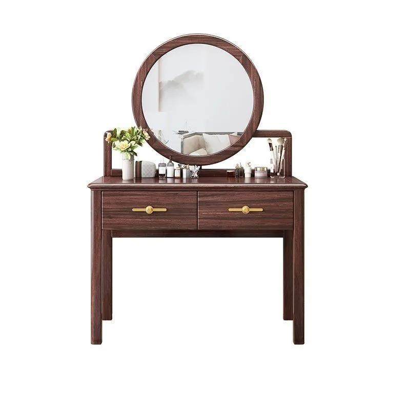 新中式乌金木梳妆台轻奢家用现代简约全实木化妆桌卧室小型化妆台,淘宝优惠券,粉丝福利购,淘宝优惠卷