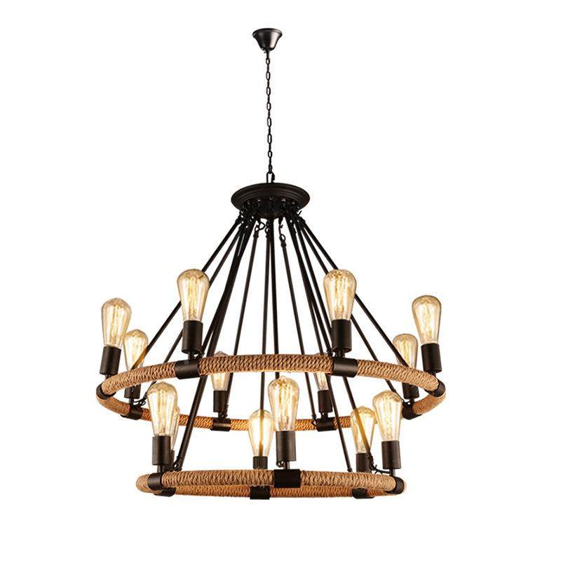 复古铁艺麻创绳loft服厅餐装店理发店厅意灯饰咖啡673美式乡村吊,淘宝优惠券,粉丝福利购,淘宝优惠卷