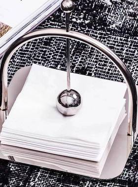 代轻座奢0002创意方形纸巾酒底餐厅店私人会所桌现面摆件