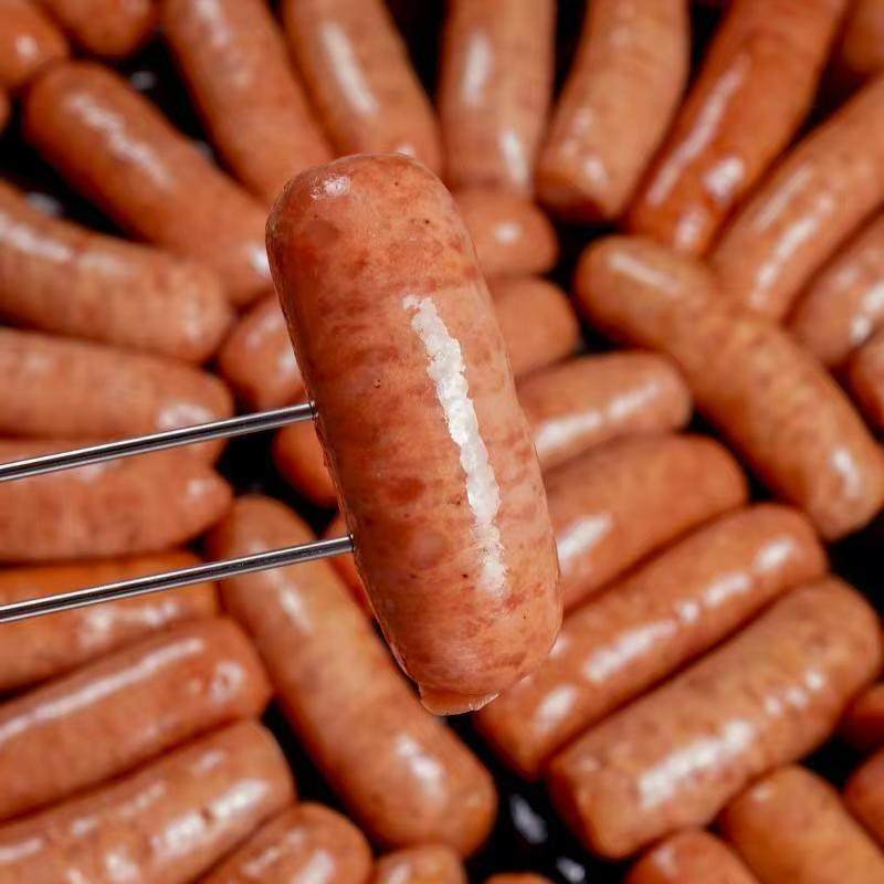 猪肉烤肠纯肉肠烧烤香肠原味黑胡椒味火山石台湾道地肠包邮批发