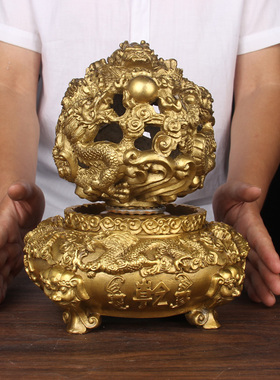 铜九转乾坤摆件 九转乾坤工艺家居创意装饰品摆件貔貅铜时来运转