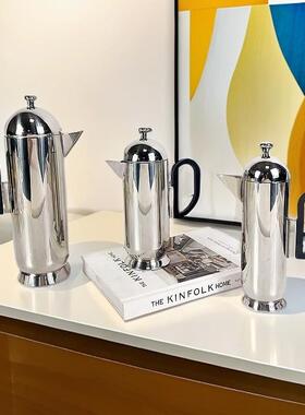 样板间店现代轻奢茶02235不锈钢水壶摆件酒茶客几咖啡壶壶厅家居