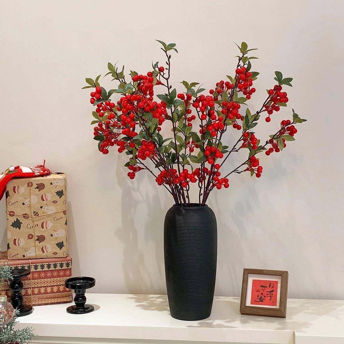 新中式复古陶瓷大花瓶北欧风客厅电视柜高级感插干花仿真花器摆件,淘宝优惠券,粉丝福利购,淘宝优惠卷