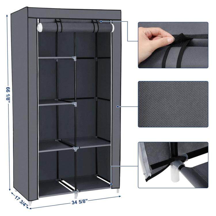 欧美热卖简易衣柜布艺折叠衣柜防尘收纳衣柜工厂直销,淘宝优惠券,粉丝福利购,淘宝优惠卷