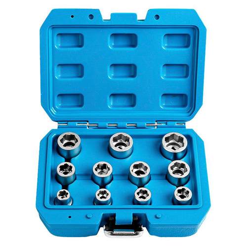 破损滑牙生锈螺丝螺栓螺母取出器断丝防滑套筒反牙套筒头拆除工具 - 图3