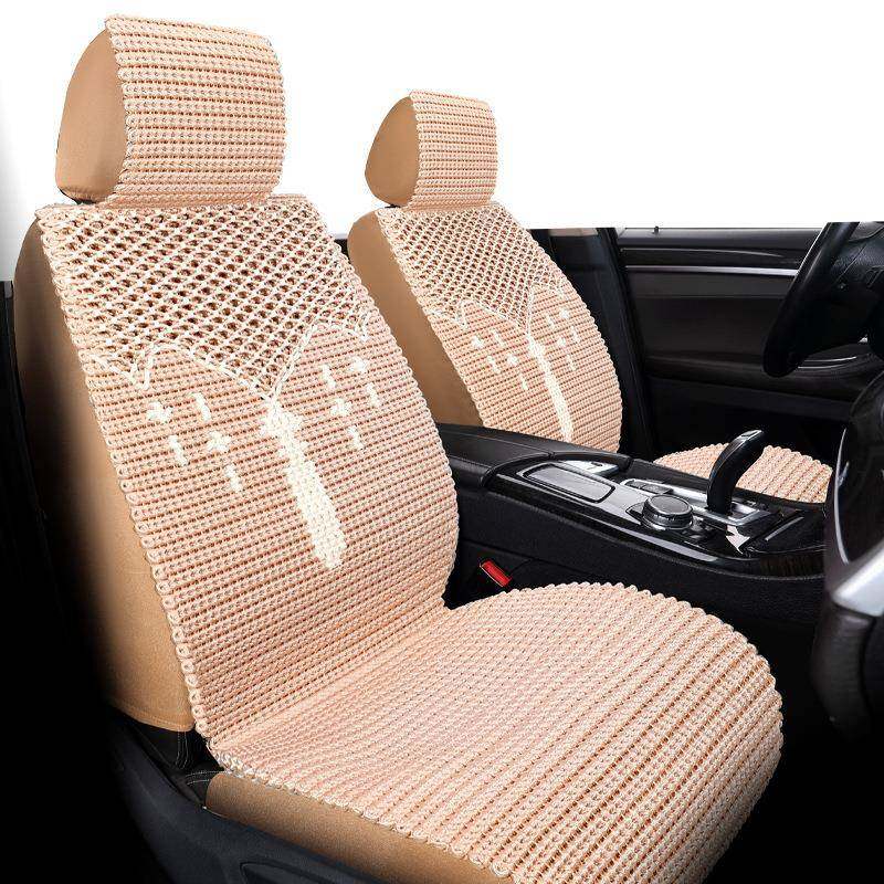 夏季新款全包围手编冰丝汽车坐垫透气凉垫机编座垫单座套四季通用,淘宝优惠券,粉丝福利购,淘宝优惠卷